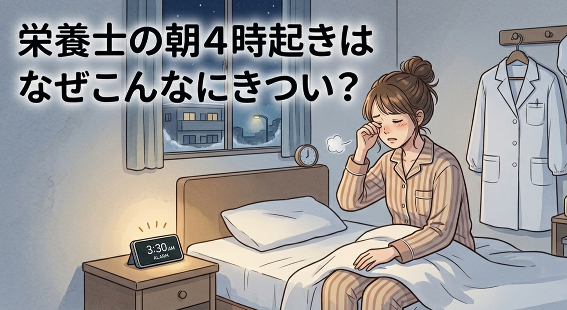 栄養士の朝4時起きはなぜこんなにきつい？睡眠5時間・厨房の人間関係…辞めたいと思う本当の理由