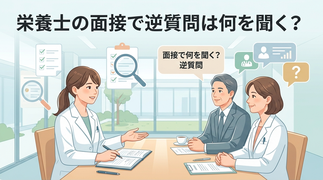 栄養士の面接で逆質問は何を聞く？好印象を与えながら職場を見極める質問16選【例文付き】