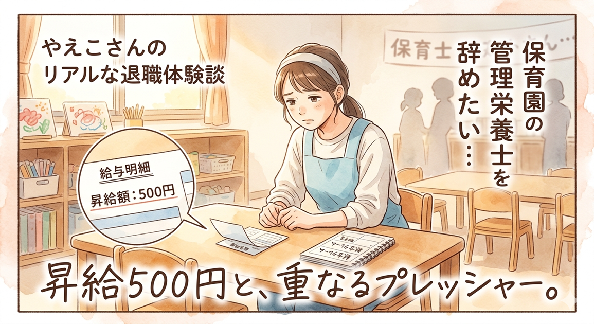 【体験談】保育園栄養士はストレスだらけ？保育士との確執や低賃金を乗り越えた「充電期間」の話