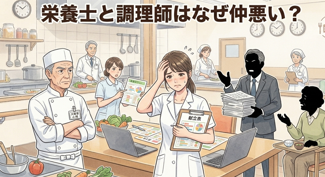栄養士と調理師はなぜ仲悪い？現場で衝突しやすい本当の理由と、人間関係をラクにする考え方・働き方