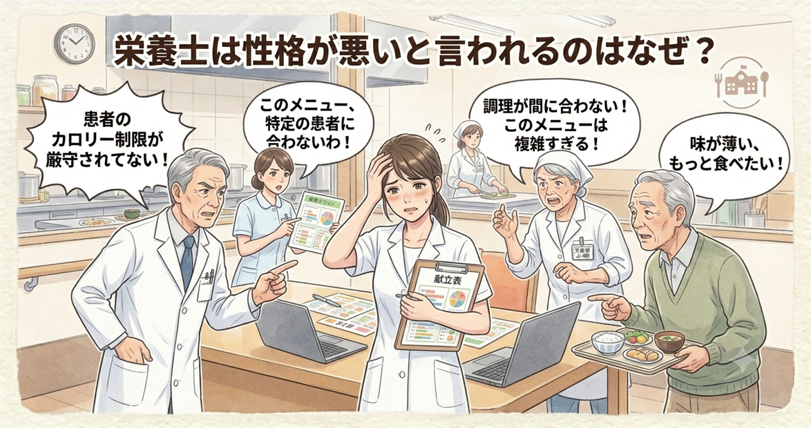 栄養士は性格が悪いと言われるのはなぜ？現場経験から見えた「そう見えてしまう理由」と人間関係で病まないコツ