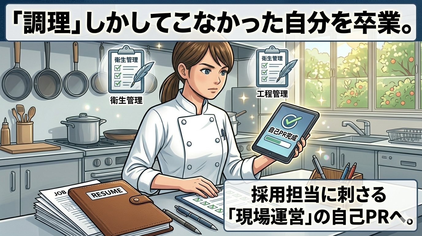 栄養士の自己PR｜調理経験の言い換えで通過率が変わる！採用担当に刺さる書き方と例文